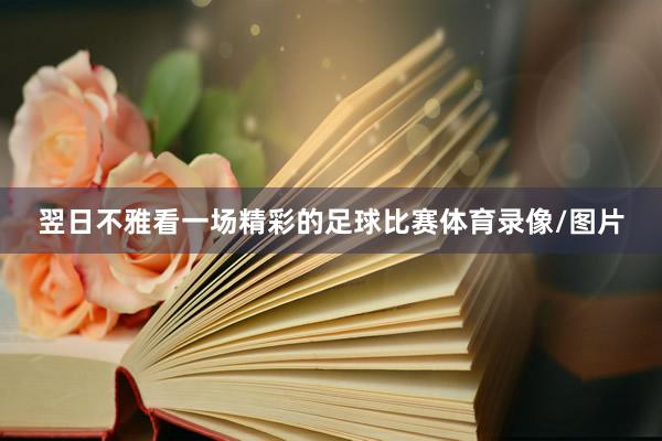 翌日不雅看一场精彩的足球比赛体育录像/图片