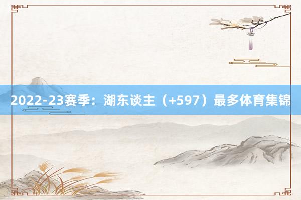 2022-23赛季：湖东谈主（+597）最多体育集锦