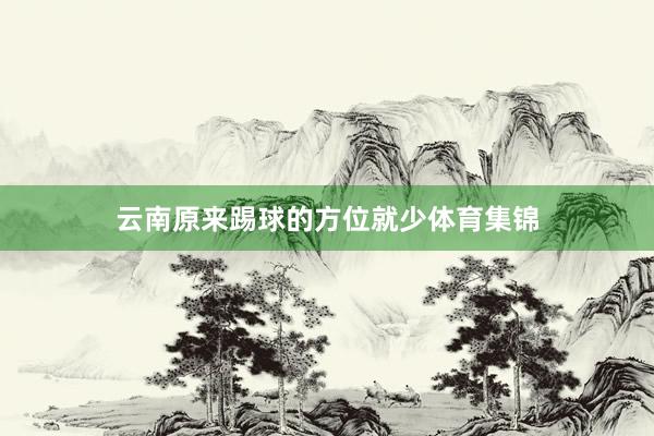 云南原来踢球的方位就少体育集锦