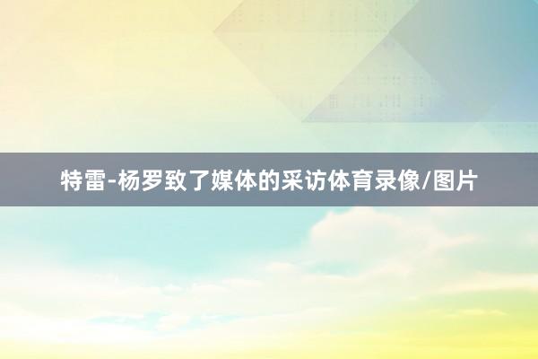特雷-杨罗致了媒体的采访体育录像/图片