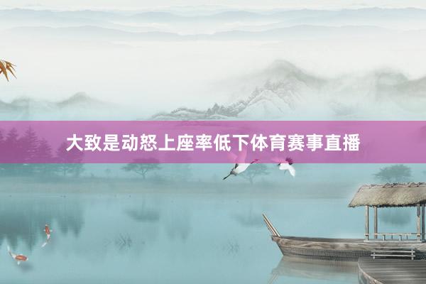 大致是动怒上座率低下体育赛事直播