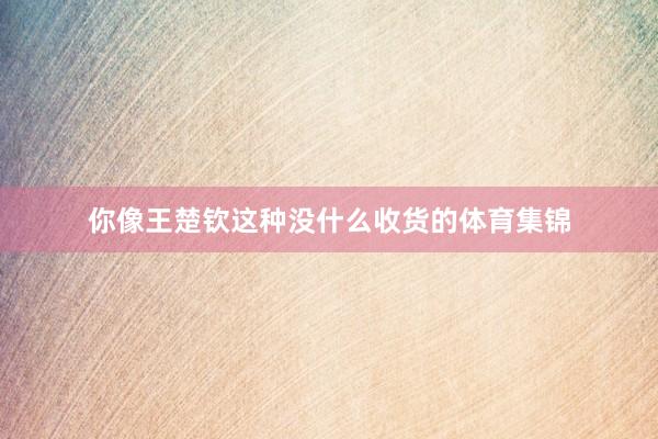 你像王楚钦这种没什么收货的体育集锦