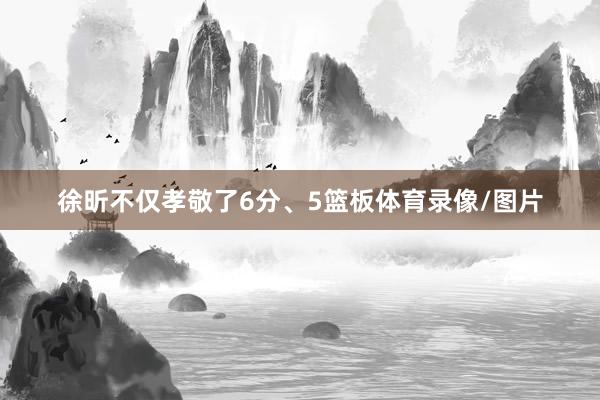 徐昕不仅孝敬了6分、5篮板体育录像/图片