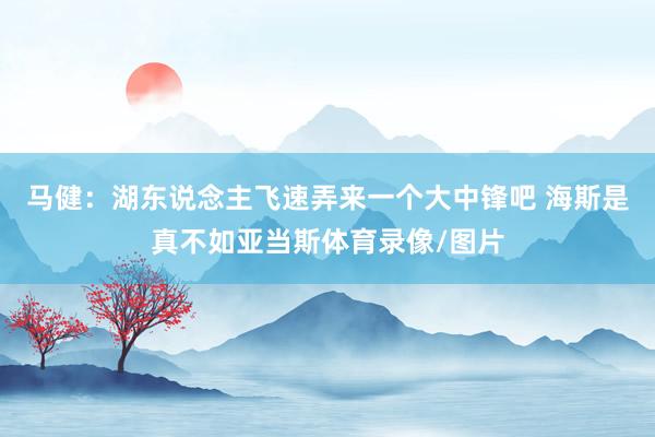 马健：湖东说念主飞速弄来一个大中锋吧 海斯是真不如亚当斯体育录像/图片