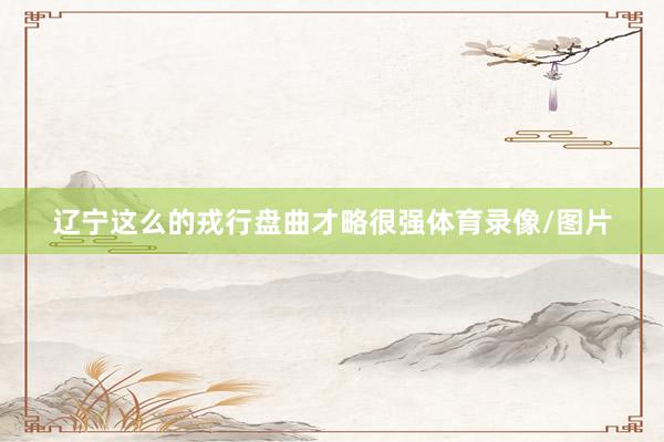 辽宁这么的戎行盘曲才略很强体育录像/图片
