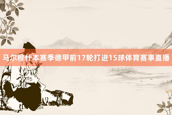 马尔穆什本赛季德甲前17轮打进15球体育赛事直播