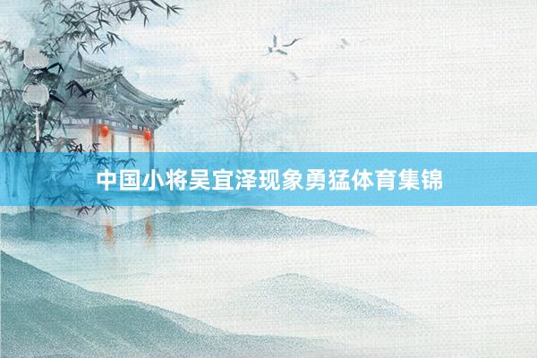 中国小将吴宜泽现象勇猛体育集锦