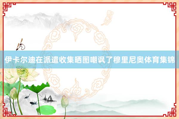 伊卡尔迪在派遣收集晒图嘲讽了穆里尼奥体育集锦