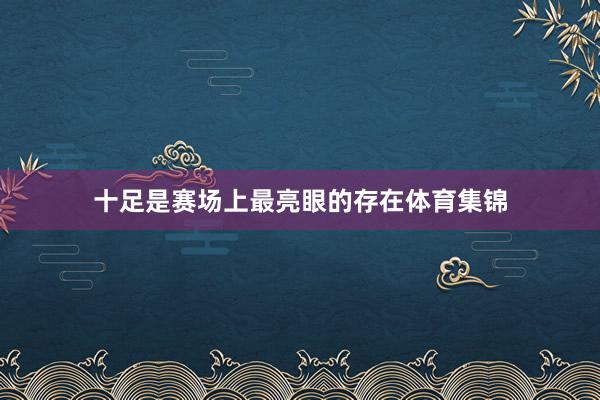 十足是赛场上最亮眼的存在体育集锦