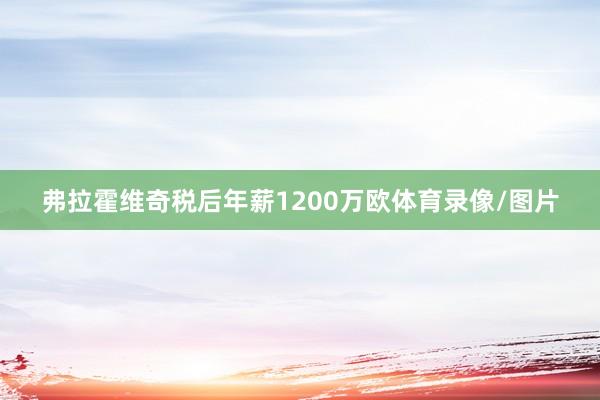 弗拉霍维奇税后年薪1200万欧体育录像/图片