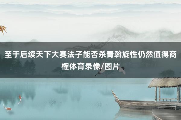 至于后续天下大赛法子能否杀青斡旋性仍然值得商榷体育录像/图片