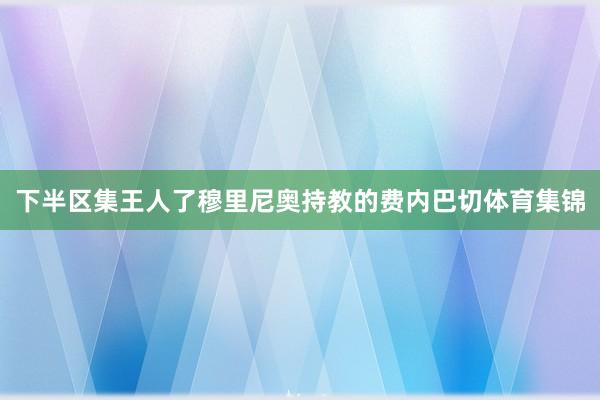 下半区集王人了穆里尼奥持教的费内巴切体育集锦
