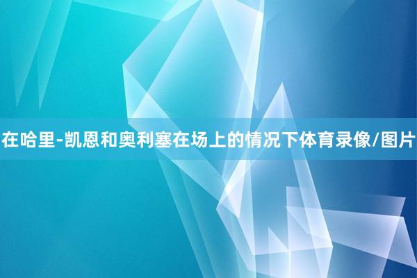 在哈里-凯恩和奥利塞在场上的情况下体育录像/图片