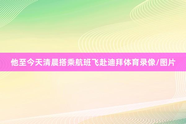 他至今天清晨搭乘航班飞赴迪拜体育录像/图片
