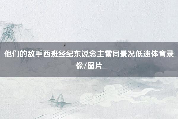 他们的敌手西班经纪东说念主雷同景况低迷体育录像/图片