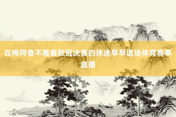 在梅阿查不雅看欧冠决赛的球迷早早退场体育赛事直播