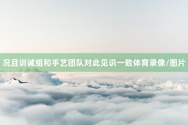 况且训诫组和手艺团队对此见识一致体育录像/图片