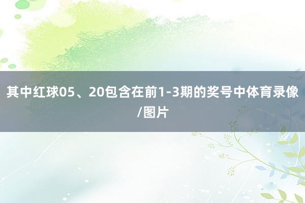 其中红球05、20包含在前1-3期的奖号中体育录像/图片