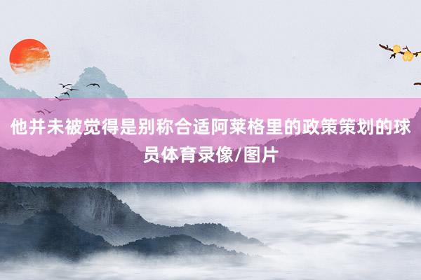 他并未被觉得是别称合适阿莱格里的政策策划的球员体育录像/图片