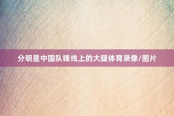 分明是中国队锋线上的大腿体育录像/图片