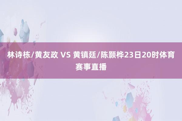 林诗栋/黄友政 VS 黄镇廷/陈颢桦23日20时体育赛事直播