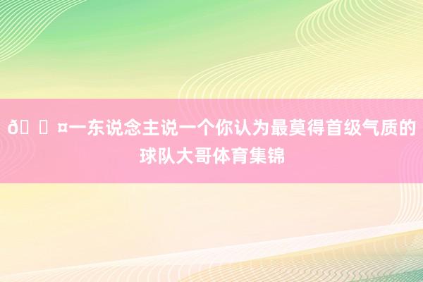 😤一东说念主说一个你认为最莫得首级气质的球队大哥体育集锦