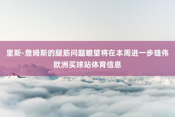 里斯-詹姆斯的腿筋问题瞻望将在本周进一步雄伟欧洲买球站体育信息