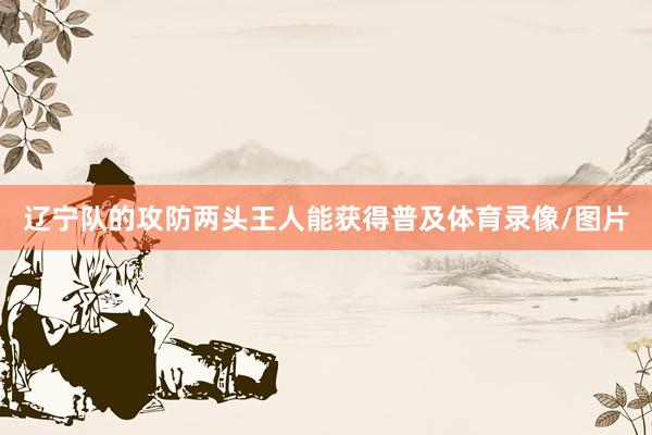 辽宁队的攻防两头王人能获得普及体育录像/图片