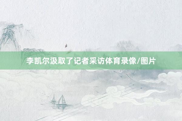 李凯尔汲取了记者采访体育录像/图片