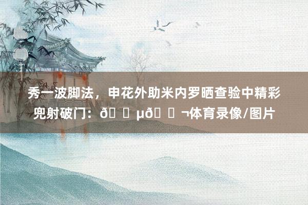 秀一波脚法，申花外助米内罗晒查验中精彩兜射破门：😵😬体育录像/图片