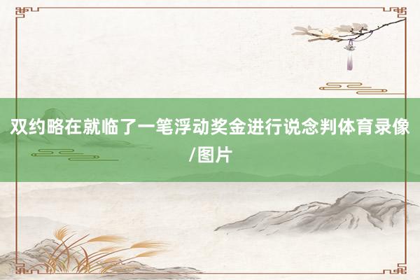 双约略在就临了一笔浮动奖金进行说念判体育录像/图片