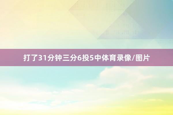 打了31分钟三分6投5中体育录像/图片