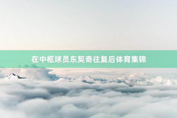在中枢球员东契奇往复后体育集锦