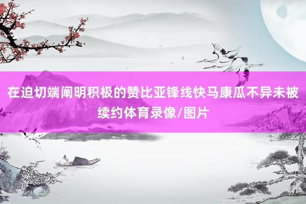 在迫切端阐明积极的赞比亚锋线快马康瓜不异未被续约体育录像/图片