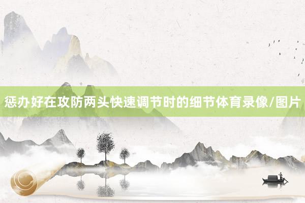 惩办好在攻防两头快速调节时的细节体育录像/图片