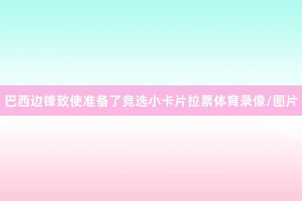 巴西边锋致使准备了竞选小卡片拉票体育录像/图片