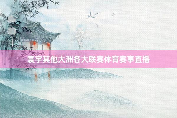 寰宇其他大洲各大联赛体育赛事直播
