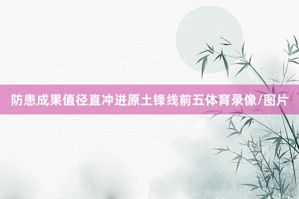 防患成果值径直冲进原土锋线前五体育录像/图片