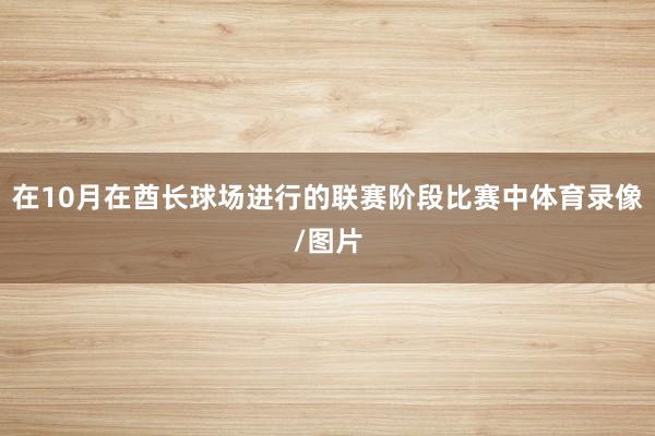 在10月在酋长球场进行的联赛阶段比赛中体育录像/图片