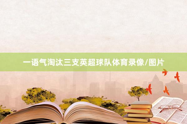 一语气淘汰三支英超球队体育录像/图片