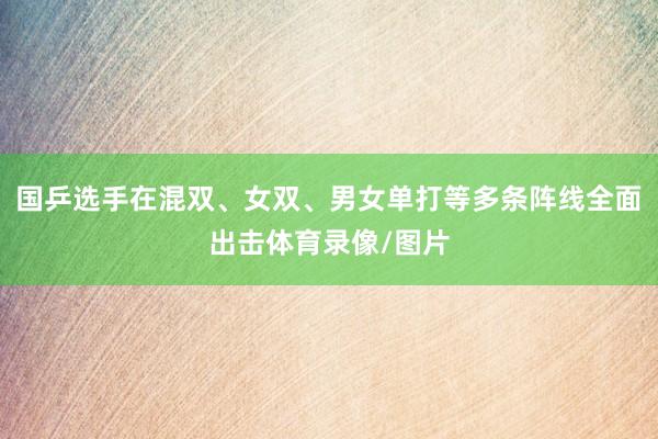国乒选手在混双、女双、男女单打等多条阵线全面出击体育录像/图片