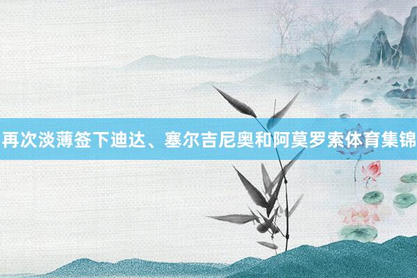 再次淡薄签下迪达、塞尔吉尼奥和阿莫罗索体育集锦