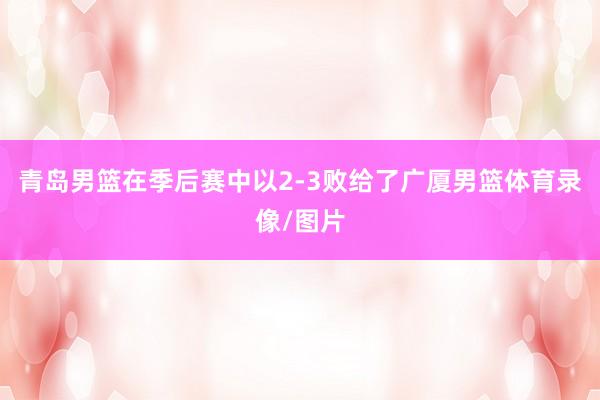 青岛男篮在季后赛中以2-3败给了广厦男篮体育录像/图片