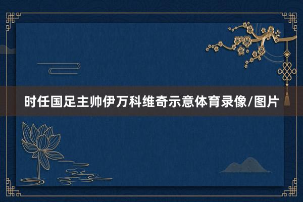时任国足主帅伊万科维奇示意体育录像/图片