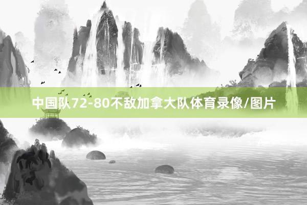 中国队72-80不敌加拿大队体育录像/图片