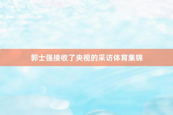 郭士强接收了央视的采访体育集锦