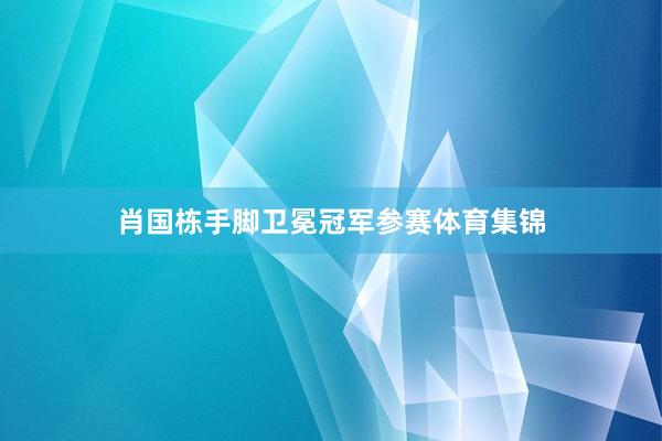 肖国栋手脚卫冕冠军参赛体育集锦