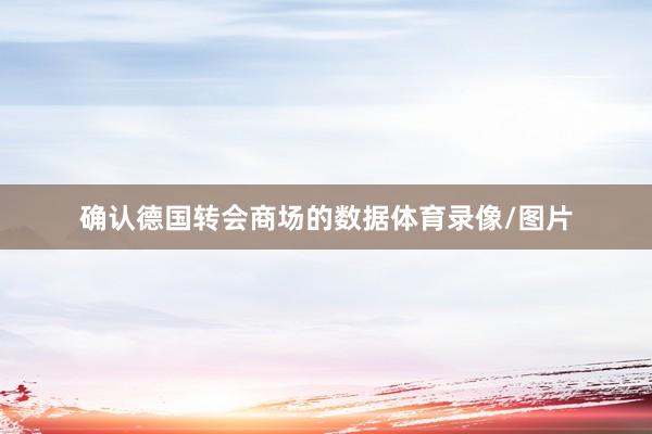 确认德国转会商场的数据体育录像/图片