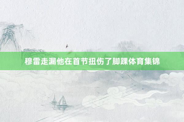穆雷走漏他在首节扭伤了脚踝体育集锦