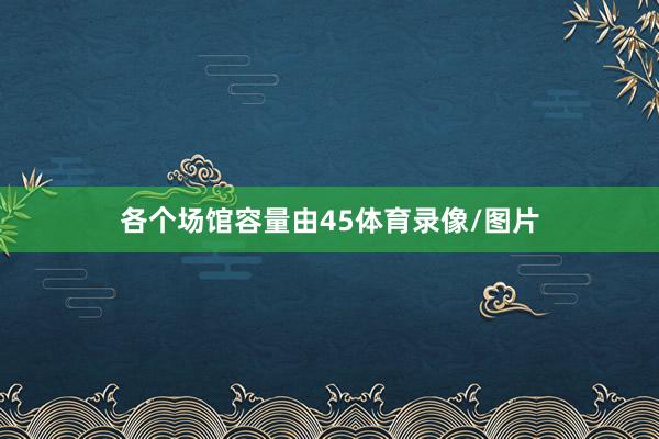 各个场馆容量由45体育录像/图片